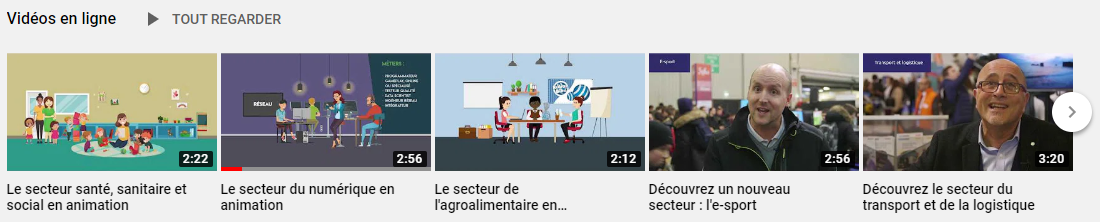 chaîne Youtube, vidéos métiers et filières en Normandie