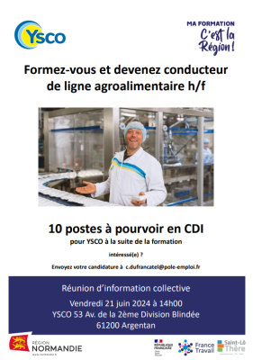 conducteur de ligne agroalimentaire H/F