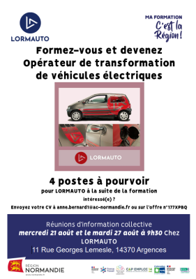 opérateur / opératrice de transformation de véhicules électriques durables 