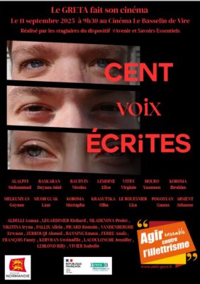 Affiche 100 voix écrites