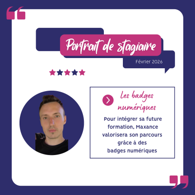 Portrait de stagiaire Maxance B.